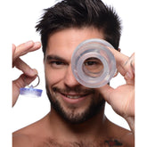 Ass Bung Clear Hollow Anal Dilator with Plug - XL